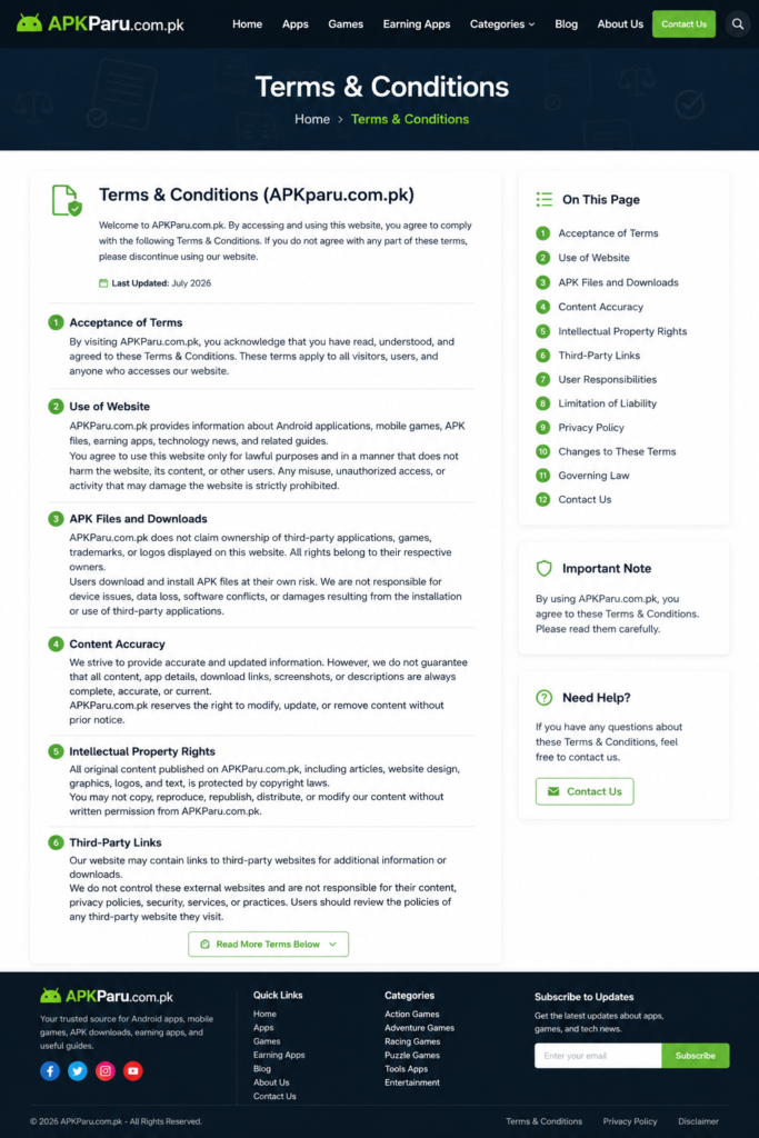 Terms & Conditions