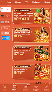 FE786 Win Online Game APK bonuses and rewards