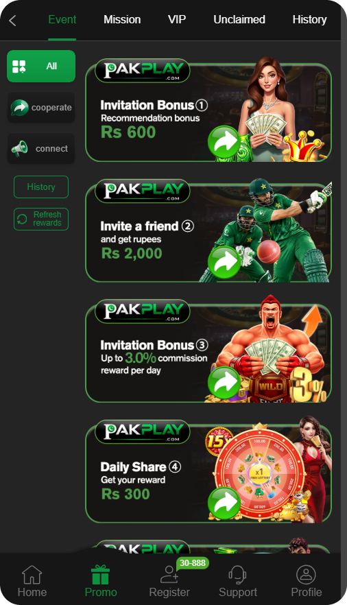 PAK PLAY Game APK 2026 bonuses and rewards